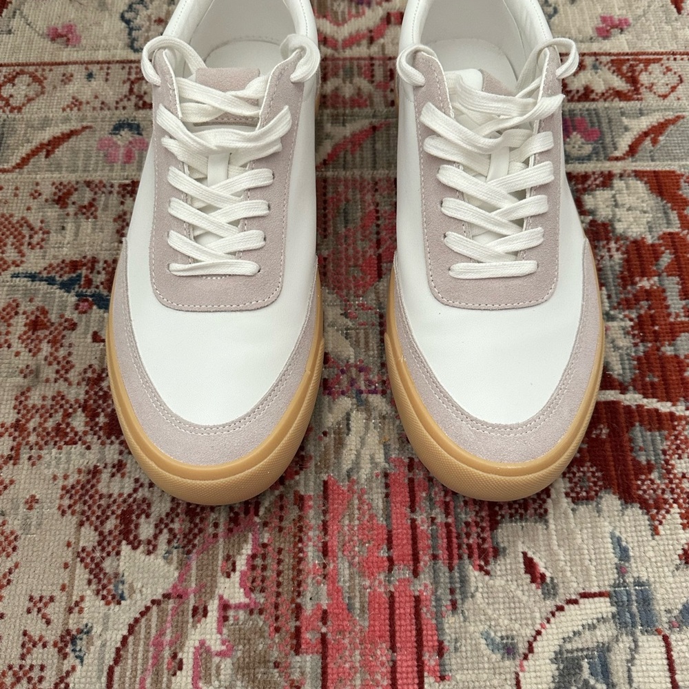 Genuine Suede Gum Sole Sneakers, Size 9 From Express